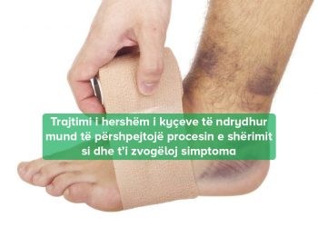 mjekojme kycin e ndrydhur te kembes